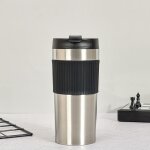 Cafetire thermos portable en acier inoxydable, bouteille de presse franaise, tasse aropresse extrieure ...