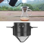Cafetire a verser rutilisable sans papier en acier inoxydable facile a nettoyer ¿