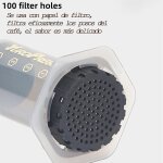 Cafetire de voyage avec 150 pices en papier filtre rapide et cafetire a expresso pour la maison, le ...