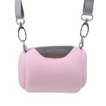 Cage pour animaux de compagnie, accessoires corps crois conception de cylindre doux pratique voyage ...