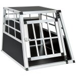 Cage box caisse de transport chien mobile aluminium single helloshop26 08 0000507