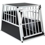 Cage box caisse de transport voyage pour chien mobile aluminium 66 x 90 x 69, 5cm helloshop26 3708003 ...