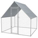 Cage ext�rieure pour poulets acier galvanis� 2 x 2 x 2 m