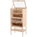 Cage pour hamsters souris petits rongeurs multi - niveaux 5 etages 10 plateformes bois de pin 60 x 40 ...