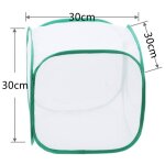 Cage a mailles repliable pour insectes, nid d'oiseau, mantis, papillon, bton, grille d'levage, filet ...