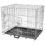 Cage en métal pliable pour chien l Cage en métal pliable pour chien l