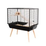 Cage neo silta petit rongeur l 77. 5 x p 47. 5 x h 87. 5 cm noire Cage neo silta petit rongeur l 77. 5 x p 47. 5 x h 87. 5 cm noire