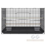 Cage a oiseaux de 30 pouces - duoku - grande cage en métal - pour perruches calopsittes, petits perroquets, ... Cage a oiseaux de 30 pouces - duoku - grande cage en métal - pour perruches calopsittes, petits perroquets, ...