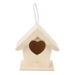 Cage a oiseaux en bois naturel, nid simple suspendu, lieu de repos, jardin d'extérieur, arbre, # m Cage a oiseaux en bois naturel, nid simple suspendu, lieu de repos, jardin d'extérieur, arbre, # m
