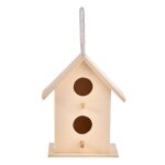 Cage a oiseaux en bois naturel, nid simple suspendu, maison a oiseaux, lieu de repos, jardin d'extérieur ... Cage a oiseaux en bois naturel, nid simple suspendu, maison a oiseaux, lieu de repos, jardin d'extérieur ...