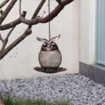 Cage a oiseaux suspendue en fer forgé, décoration de jardin, d'arrière - cour, hibou, colibri, accessoires, ... Cage a oiseaux suspendue en fer forgé, décoration de jardin, d'arrière - cour, hibou, colibri, accessoires, ...