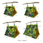 Cage suspendue pour nid d'oiseau, tente pour petits animaux de compagnie, hamac triangle, abri, perruche, ...