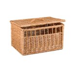 Cage de transport pour animaux en osier buff