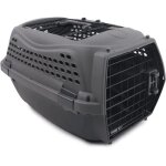 Cage de transport mpets eco giro s chat gris fonc� plastique