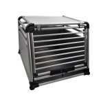 Cage de transport de voiture pour chien aluminium nobby pet round corner
