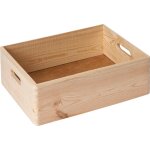 Caisse de rangement - kesper - taille s - bois massif fsc - 14x20, 4x30 cm - contreplaqu
