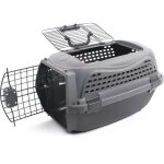 Caisse de transport pour chat m. pets eco giro - cage en plastique - taille m - gris Caisse de transport pour chat m. pets eco giro - cage en plastique - taille m - gris