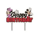 Cake topper papier mickey & minnie 17. 5x15cm
