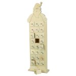 Calendrier de l'avent fantaisie pre nol bois 48 cm