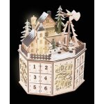 Calendrier de l'avent petit pied avec pyramide de no�l