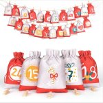 Calendrier de l avent a remplir soit meme, calendrier de l'avent a faire soi m�me tissu diy pour enfant, ...