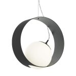 Camargo plafonnier suspension globe noir