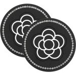 (camellia) sous - verre de voiture, 2 inserts pour porte - gobelet de voiture, 7, 5cm de diam�tre, sous ...