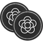 (camellia) sous - verre de voiture, 2 inserts pour porte - gobelet de voiture, 7, 5cm de diam�tre, sous ...