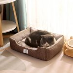 Canap chaud pour chat, chiot mignon, 3 tailles s / m / l, amovible, litire facile pour petit chien, ...