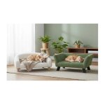 Canap� pour animaux - damario - vert fonc� - 62 x 43 x 25 cm - rev�tement textile & mousse pu