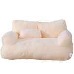 Canapé - lit pour animaux compagnie avec housse amovible, coussin doux en fourrure, panier antidérapant ... Canapé - lit pour animaux compagnie avec housse amovible, coussin doux en fourrure, panier antidérapant ...