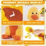 Canard anti - stress pour chien - jouet indestructible - canard anti - stress pour chien - jouet sonore ...