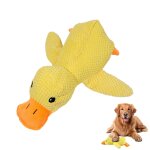 Canard anti - stress pour chiens, jouet en peluche couineur, jaune 23 x 17 cm