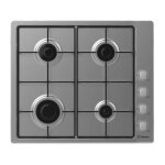 Candy chw6lx table de cuisson au gaz acier inoxydable - 4 foyers