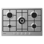 Candy chw74wx - plaque de cuisson gaz 75 cm - 5 foyers - inox Candy chw74wx - plaque de cuisson gaz 75 cm - 5 foyers - inox