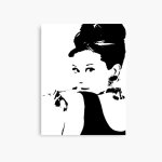 Canevas imprimer audrey hepburn impression sur toile art dcoration murale / 40x50cm ou 40x40cm