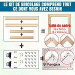 Canevas imprimer bain moussant sans cadre 40x50cm diy installer