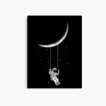 Canevas imprimer balançoire de la lune impression sur toile art décoration murale / 40x50cm ou 40x40cm ... Canevas imprimer balançoire de la lune impression sur toile art décoration murale / 40x50cm ou 40x40cm ...