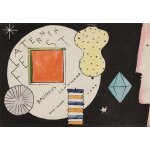 Canevas imprimer carte postale d'invitation  une fte des lanternes (1922) impression sur toile roule ...