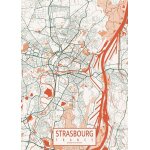 Canevas imprimer carte strasbourg bohme=9734 impression sur toile diy installer 40x50cm