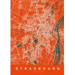 Canevas imprimer carte strasbourg france=1360 impression sur toile diy installer 40x50cm