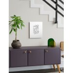 Canevas imprimer crassula  jade plant  (version de ligne) impression sur toile roule tableau art dcoration ...