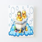 Canevas imprimer duo de canards de baignoire impression sur toile diy installer 40x50cm Canevas imprimer duo de canards de baignoire impression sur toile diy installer 40x50cm