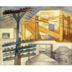 Canevas imprimer echafaudage extérieur (1928) impression sur toile roulée tableau art décoration murale ... Canevas imprimer echafaudage extérieur (1928) impression sur toile roulée tableau art décoration murale ...
