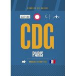 Canevas imprimer etiquette de vol bagages paris=7039 impression sur toile diy installer 40x50cm