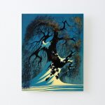 Canevas imprimer eyvind earle - bonsaï d'hiver impression sur toile diy installer 40x50cm Canevas imprimer eyvind earle - bonsaï d'hiver impression sur toile diy installer 40x50cm