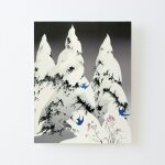 Canevas imprimer eyvind earle - pin d'hiver impression sur toile diy installer 40x50cm Canevas imprimer eyvind earle - pin d'hiver impression sur toile diy installer 40x50cm