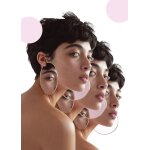 Canevas imprimer fille  la boucle d'oreille = 7309 impression sur toile diy installer 40x50cm