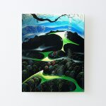 Canevas imprimer high country meadow - ralisme magique - eyvind earle sans cadre 40x50cm diy installer ...