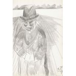 Canevas imprimer un homme a rencontr une haute houe dans un pays blanc (1943 - 12 - 16) impression sur ...